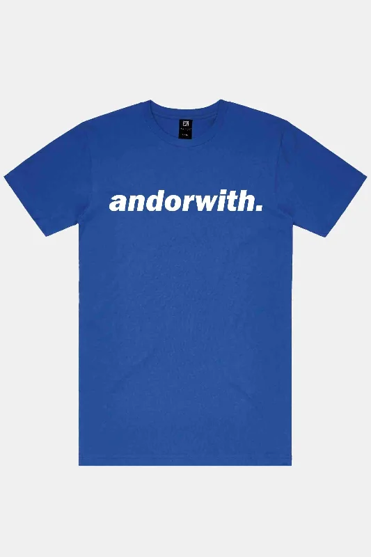 Statement Tee Blue Machine Wash Dry Clean Hand Wash