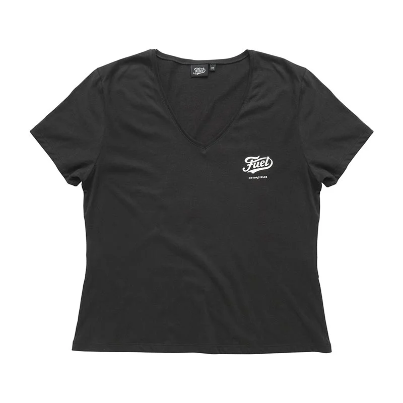 Tee Shirt Femme ANGIE | Fuel Motorcycles Wool Fabric Cashmere Fabric Tweed Fabric