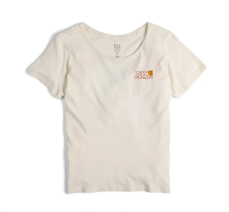 Topo Designs Women's Canyons Tee Spandex Blend Rayon Blend Denim Blend