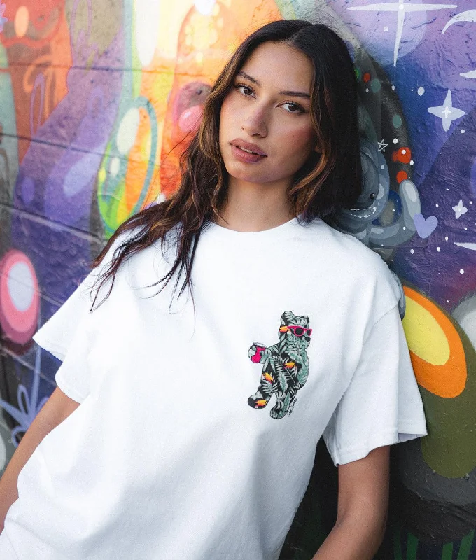 Tropical Toucan Bear Womens Tee Terry Blend Velvet Blend Canvas Blend