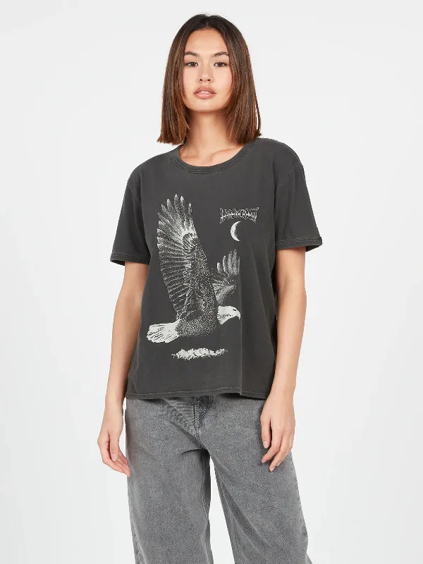 Volcom Truly Ringer Tee Mesh Fabric Canvas Fabric Denim Fabric