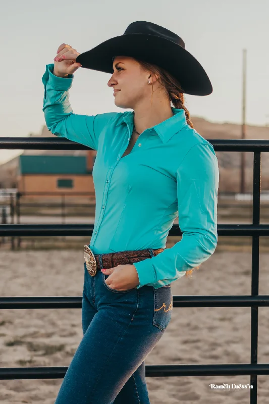 TURQUOISE PERFORMANCE RODEO SHIRT (ADULT) Rayon Fabric Velvet Fabric Corduroy Fabric TURQUOISE PERFORMANCE RODEO SHIRT (ADULT) Rayon Fabric Velvet Fabric Corduroy Fabric
