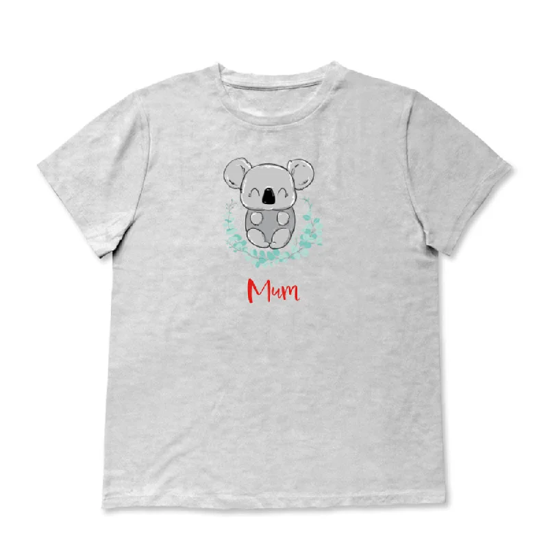 Women Aussie Animals T-Shirt - Koala Faux Fur Fabric Real Fur Fabric Shearling Fabric Women Aussie Animals T-Shirt - Koala Faux Fur Fabric Real Fur Fabric Shearling Fabric