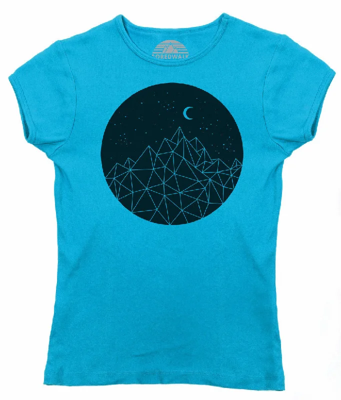 Women's Geometric Night T-Shirt Solid Color Striped Floral