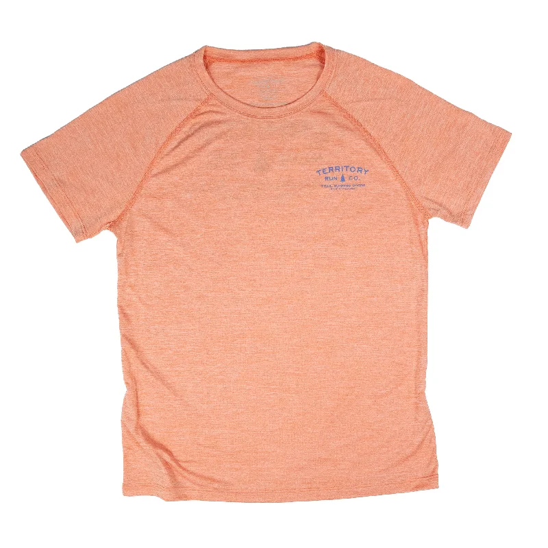 Women's Long Haul Performance Tee- Serene Orange Spandex Blend Rayon Blend Denim Blend Women's Long Haul Performance Tee- Serene Orange Spandex Blend Rayon Blend Denim Blend