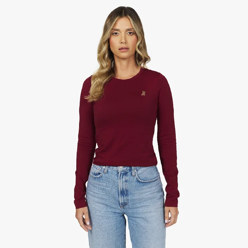 Women's Long Sleeve T-Shirt Wool Fabric Cashmere Fabric Tweed Fabric