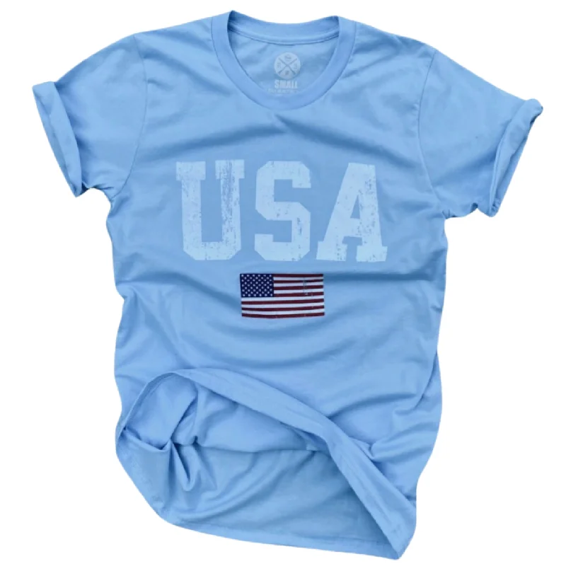Women's USA Patriotic Weekend Fit American Flag T Shirt Zippered Front Buttoned Front Snap Front Women's USA Patriotic Weekend Fit American Flag T Shirt Zippered Front Buttoned Front Snap Front