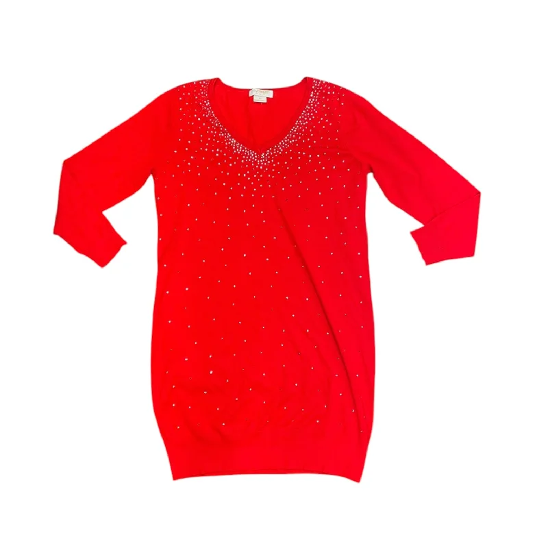 Dress Sweater By Cocomo In Red, Size: 2x