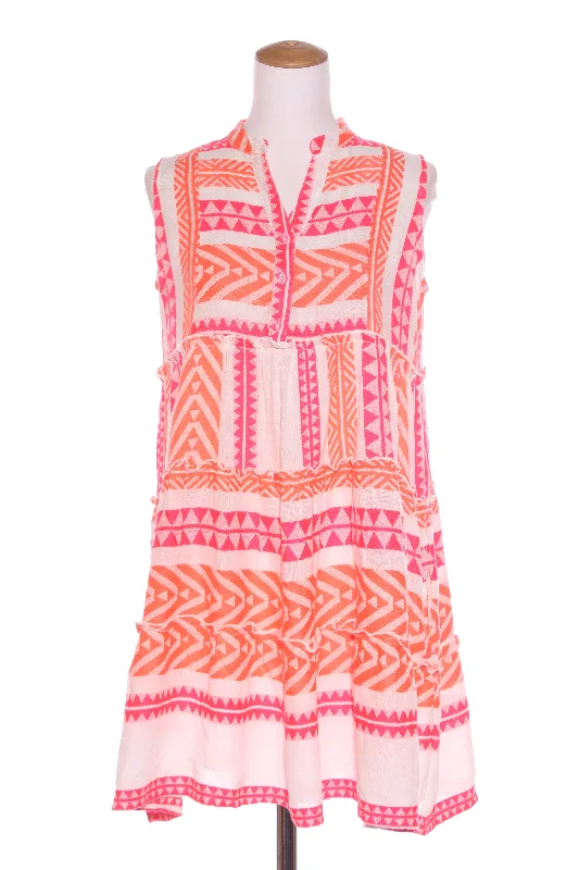 JOOP & GYPSY - Mediterranean dress - Pink/orange! 8-10