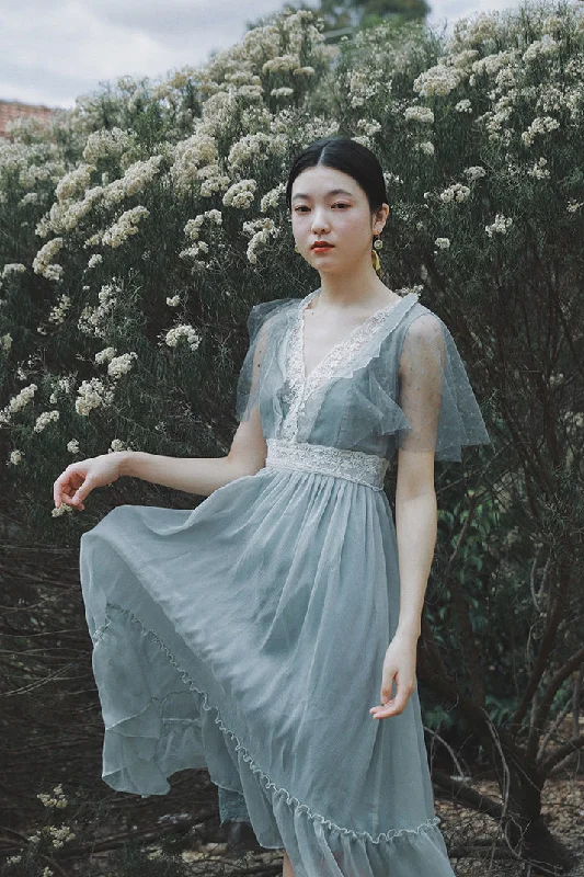 Molifusu | Blue Summer Gardenia Dress