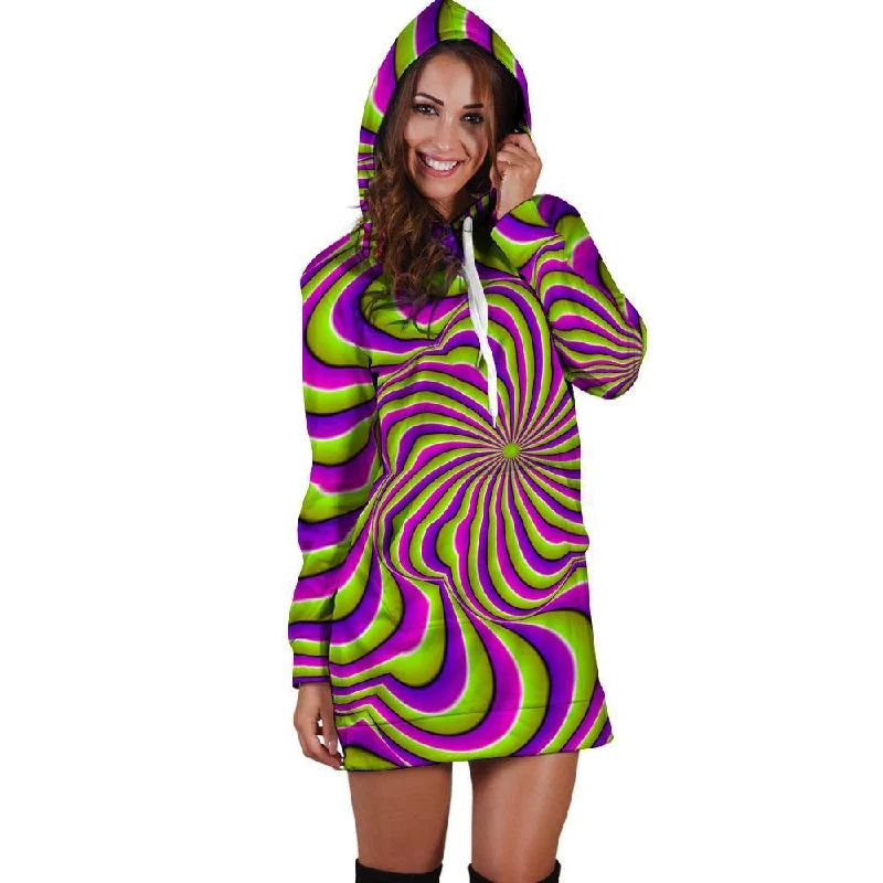 Optical illusion Abstract Hoodie Dress