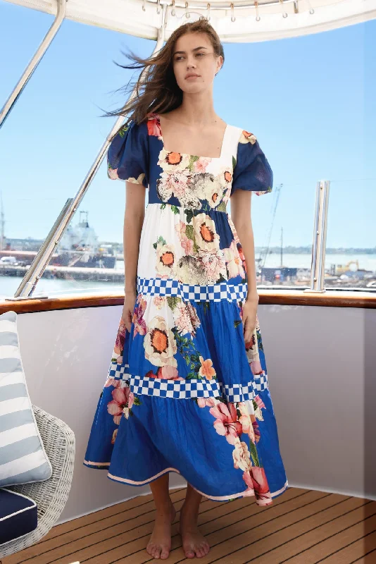 BLUE WHITE FLORAL