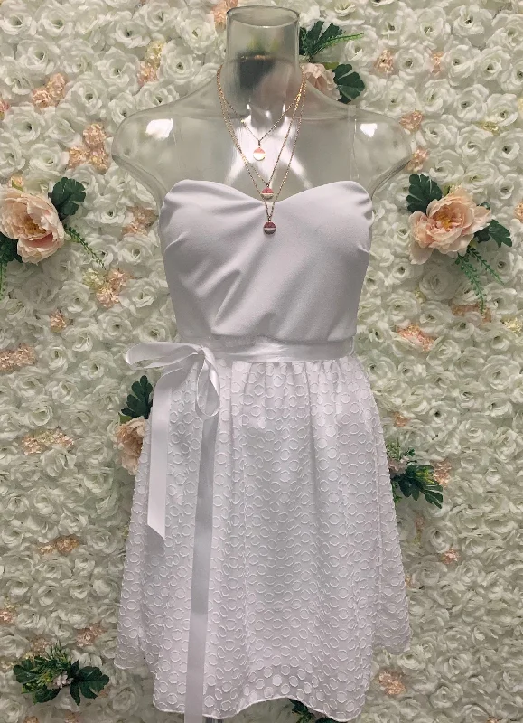 Sweetheart Chiffon Ribbon Dress
