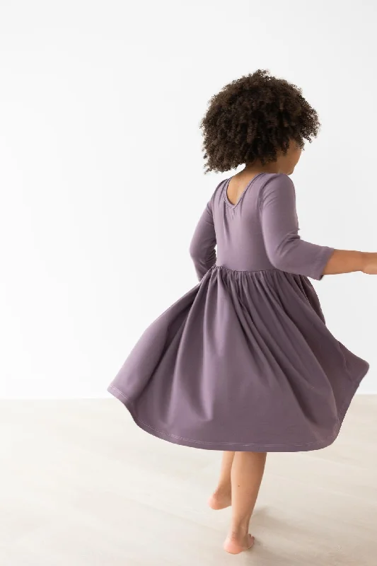 3/4 Pocket Twirl Dress