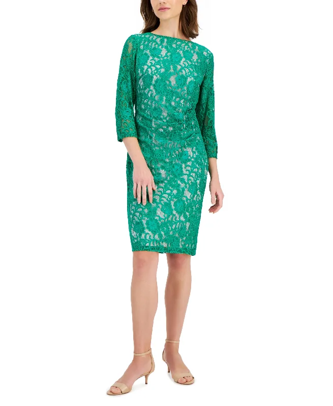 Women's Laurissa Lace 3/4-Sleeve Sheath Dress