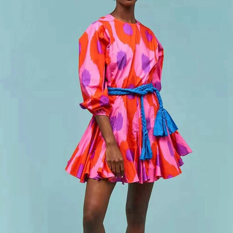 Carnivale Mini Dress Collection Stylish Short Sleeve Mini Dress