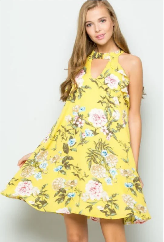 Sunshine Mini Dress Cozy Ruched Mini Dress