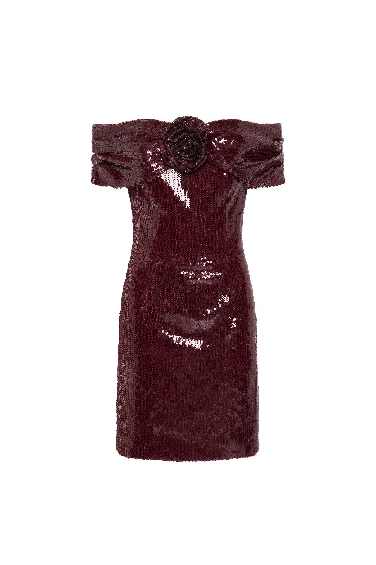 Zelda Off The Shoulder Mini Dress Fashionable Off-Shoulder Mini Dress