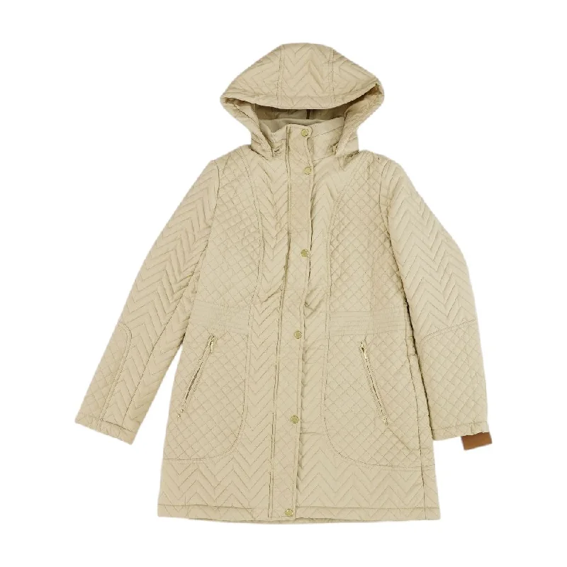 Beige Solid Lightweight Jacket Fitted Jacket Loose Jacket Oversized Jacket