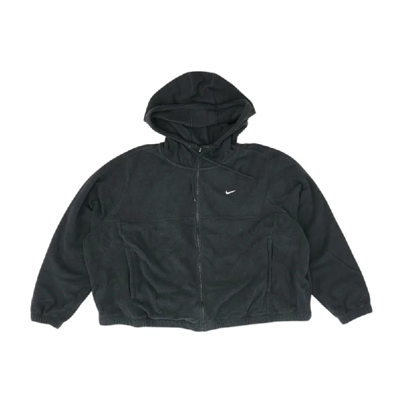 Black Solid Active Jacket Tailored Jacket Straight Jacket A-Line Jacket