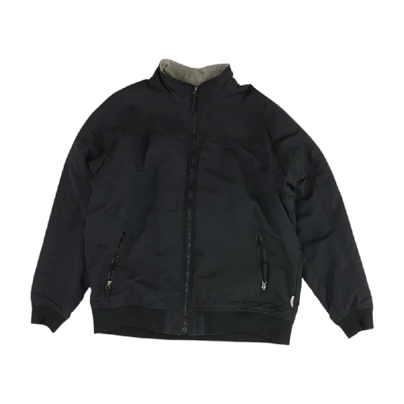 Black Solid Bomber Jacket Fitted Jacket Loose Jacket Oversized Jacket