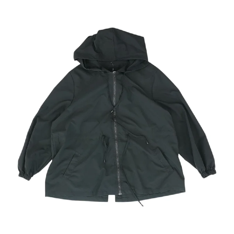Black Solid Lightweight Jacket Cardigan Sweater Pullover