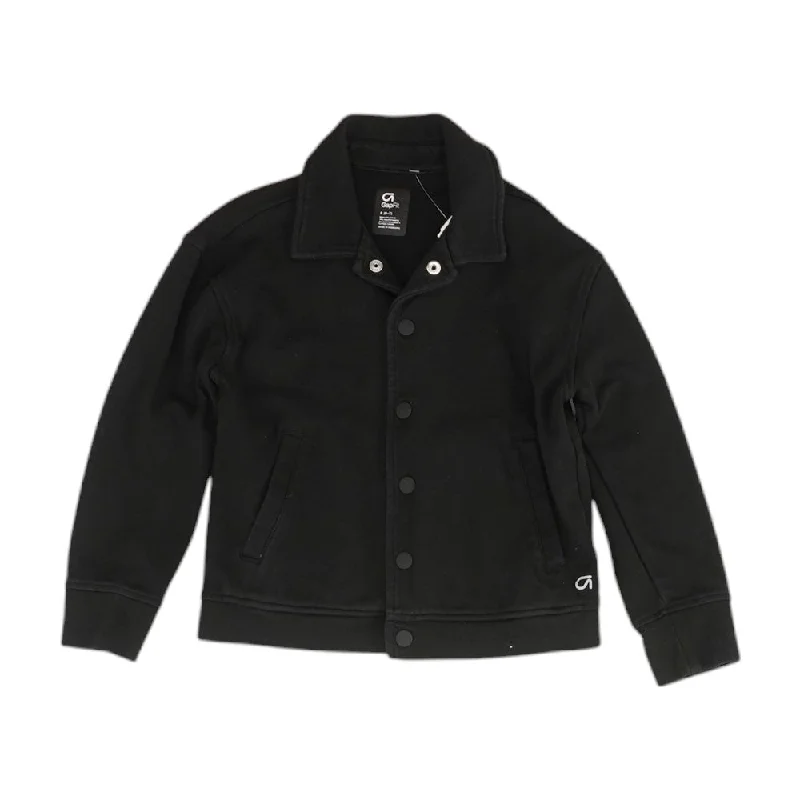 Black Solid Lightweight Jacket Fitted Jacket Loose Jacket Oversized Jacket