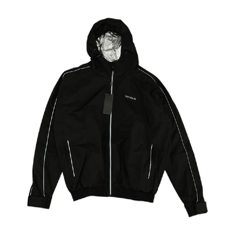 Black Solid Rain Jacket Plaid Jacket Tartan Jacket Houndstooth Jacket