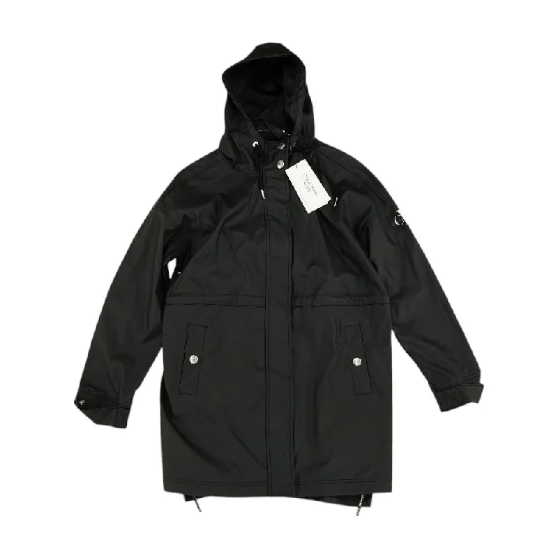 Black Solid Rain Jacket Faux Fur Jacket Real Fur Jacket Shearling Jacket