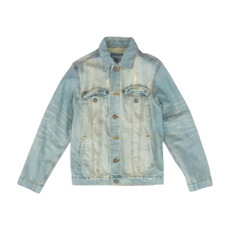 Blue Solid Denim Jacket Rayon Jacket Velvet Jacket Corduroy Jacket