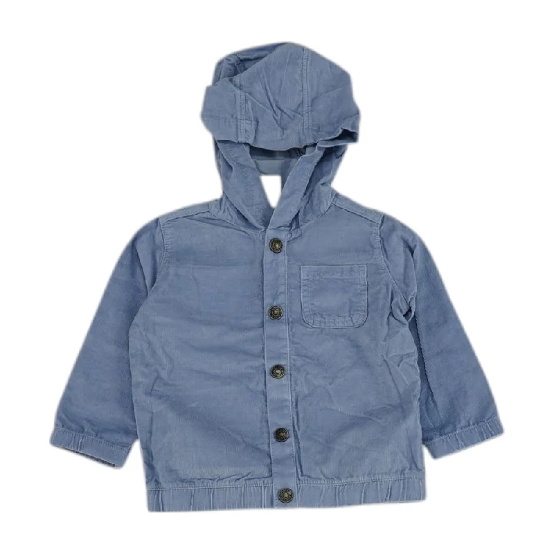 Blue Solid Lightweight Jacket Wool Jacket Cashmere Jacket Tweed Jacket