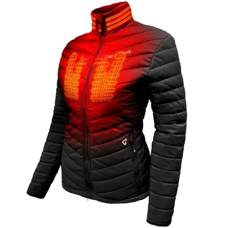 Gerbing 7V Khione Puffer Heated Jacket 2.0 for Ladies - Black - XS Chenille Fabric Brocade Fabric Lace Fabric