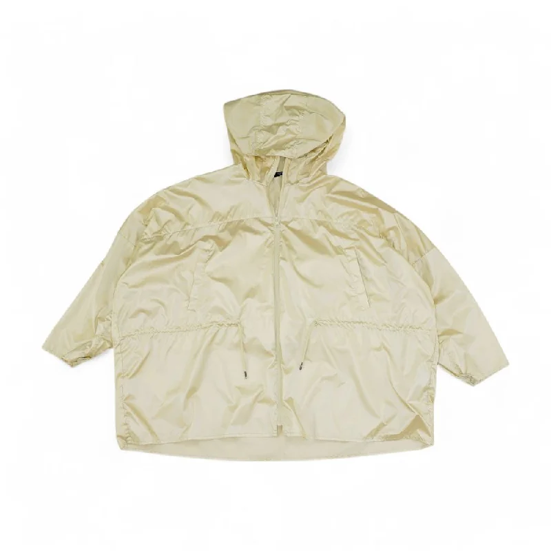 Gold Solid Lightweight Jacket Welt Pockets Slit Pockets Flap Pockets