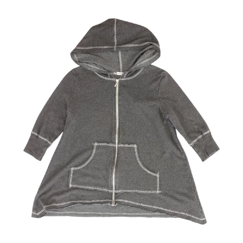 Gray Solid Active Jacket Satin Fabric Silk Fabric Chiffon Fabric