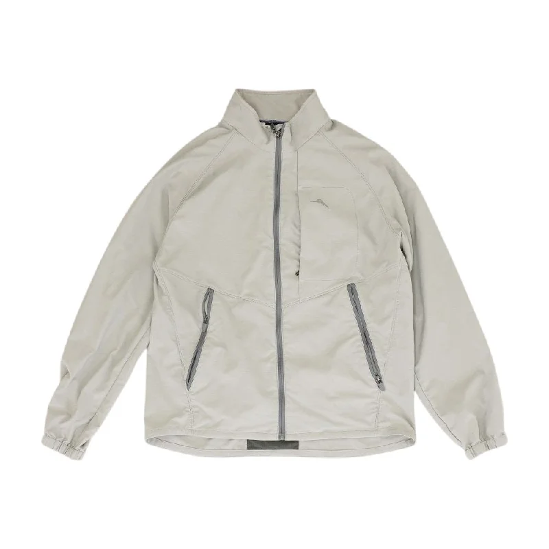 Gray Solid Lightweight Jacket Tailored Jacket Straight Jacket A-Line Jacket