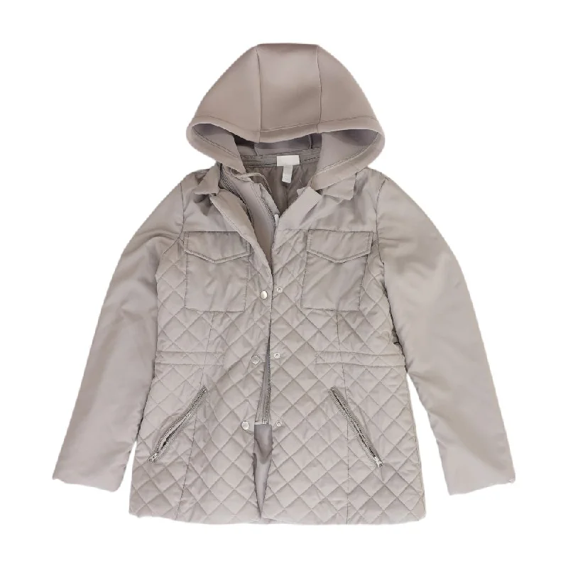 Gray Solid Lightweight Jacket Wool Jacket Cashmere Jacket Tweed Jacket