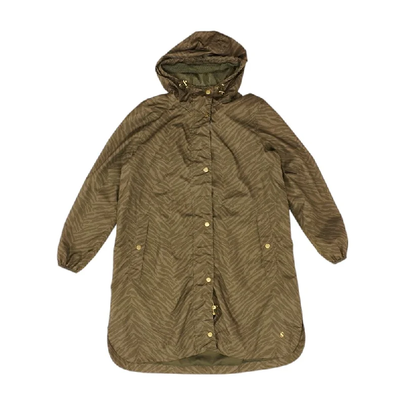 Green Animal Print Rain Jacket Oversized Jacket Tailored Jacket Straight Jacket