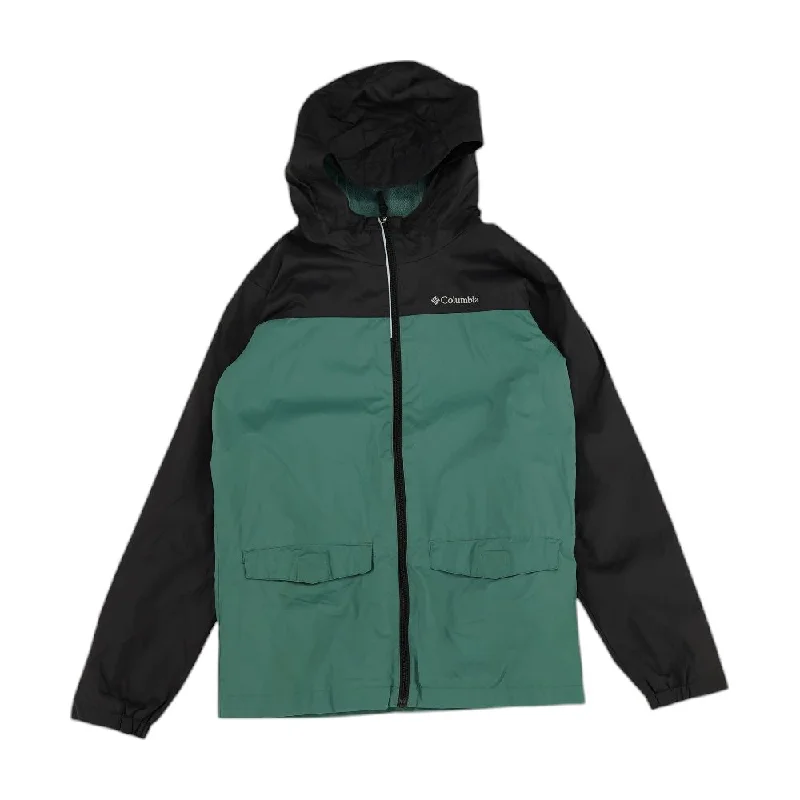 Green Color Block Jacket Denim Jacket Leather Jacket Suede Jacket
