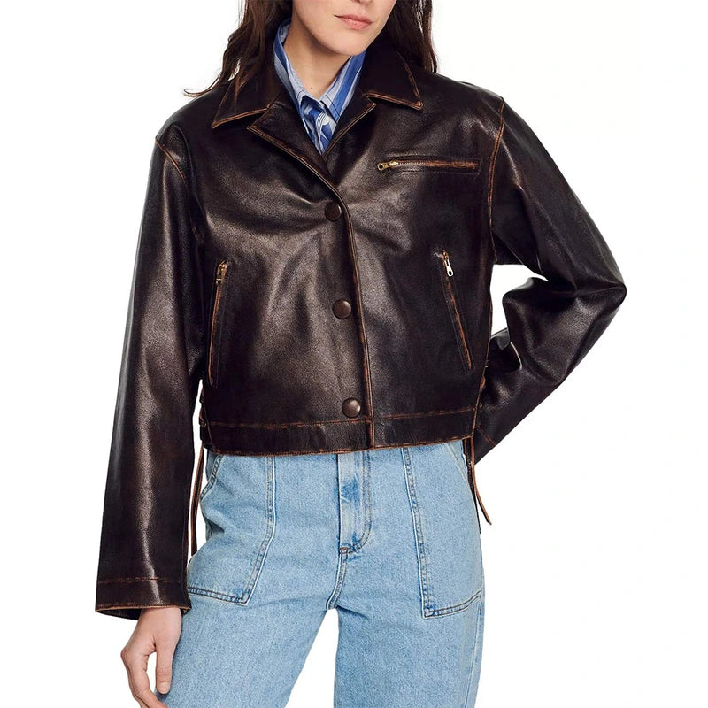 Jude Leather Jacket For Men's Satin Jacket Silk Jacket Chiffon Jacket