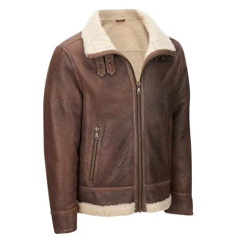 Shearling Aviator Mens Light Brown Jacket Jersey Jacket Tulle Jacket Batik Jacket