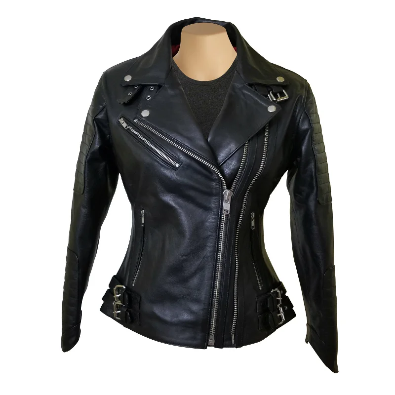 Miyah's double zipper leather jacket with ribbed stitching details Satin Jacket Silk Jacket Chiffon Jacket Miyah's double zipper leather jacket with ribbed stitching details Satin Jacket Silk Jacket Chiffon Jacket