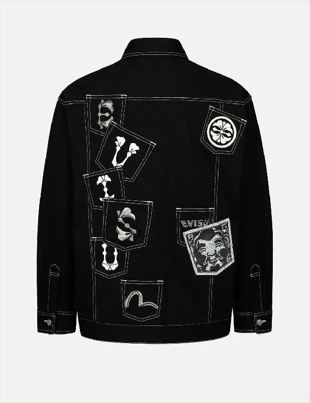 Multi-Pocket Loose Fit Denim Shirt Jacket Toggled Jacket Drawstring Jacket Belted Jacket Multi-Pocket Loose Fit Denim Shirt Jacket Toggled Jacket Drawstring Jacket Belted Jacket