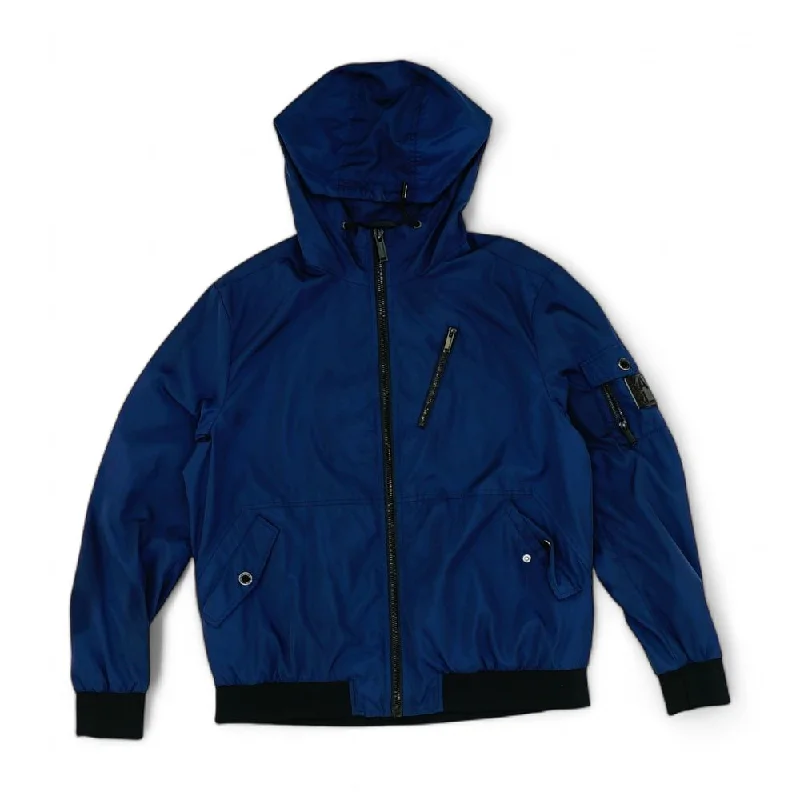Navy Solid Bomber Jacket Rayon Fabric Velvet Fabric Corduroy Fabric