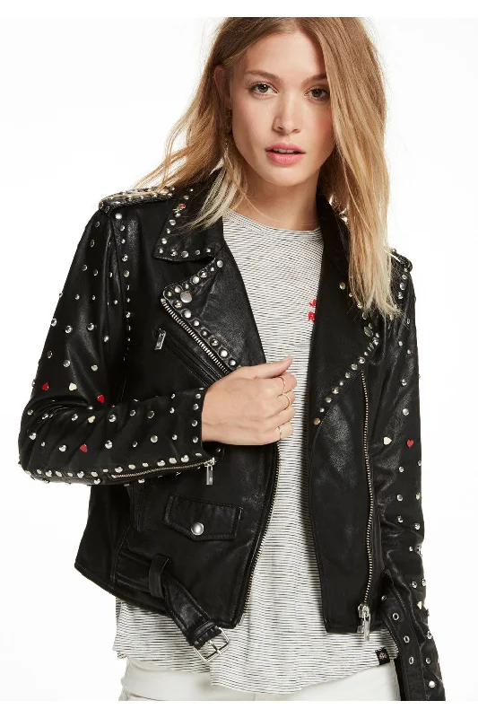New Black Women Leather Motorcycle Spiked Studded Biker Jacket Oversized Jacket Tailored Jacket Straight Jacket New Black Women Leather Motorcycle Spiked Studded Biker Jacket Oversized Jacket Tailored Jacket Straight Jacket