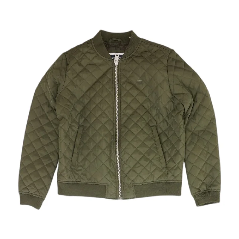 Olive Solid Bomber Jacket Lace Jacket Ribbed Jacket Sequined Jacket