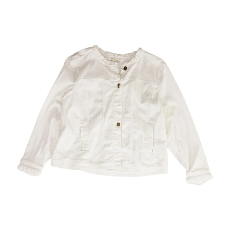 White Solid Denim Jacket Rayon Jacket Velvet Jacket Corduroy Jacket