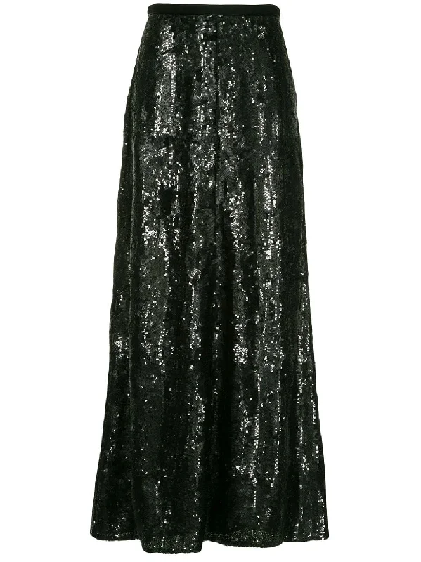 Barbara sequin embellished skirt chiffon skirt floaty