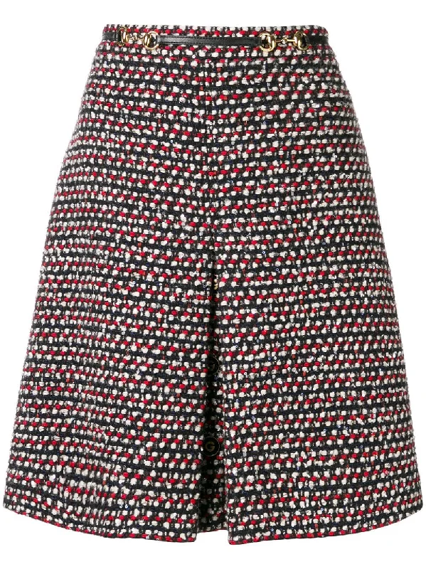 high-waisted A-line skirt corduroy skirt cozy