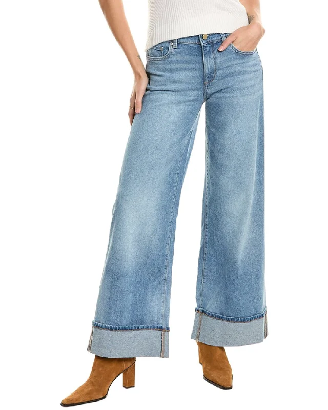 Dl1961 Hepburn Ravello Wide Leg Jean Chic Rolled Cuff Denim Jeans