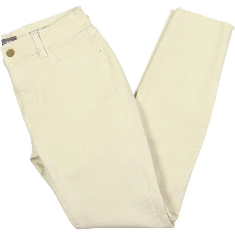 Florence Womens Mid-Rise Ankle Skinny Jeans Elegant Tapered Leg Denim